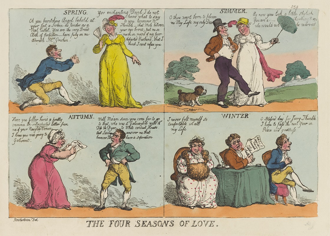 Thomas Rowlandson - The four seasons of love