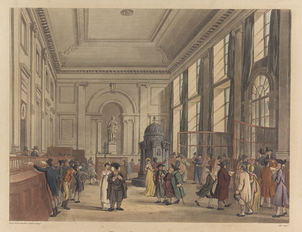 Thomas Rowlandson - The Great Hall, Bank of England