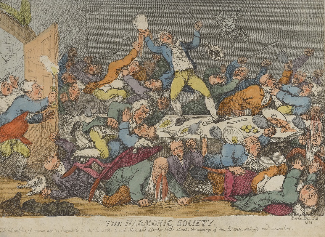 Thomas Rowlandson - The Harmonic Society