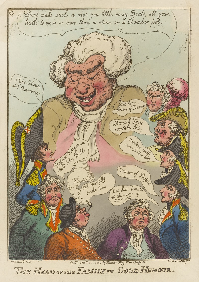 Thomas Rowlandson - The head of the family in good humour