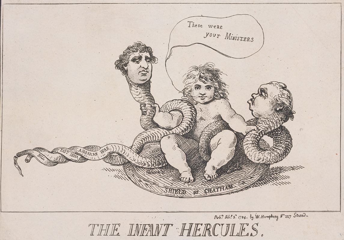 Thomas Rowlandson - The infant Hercules