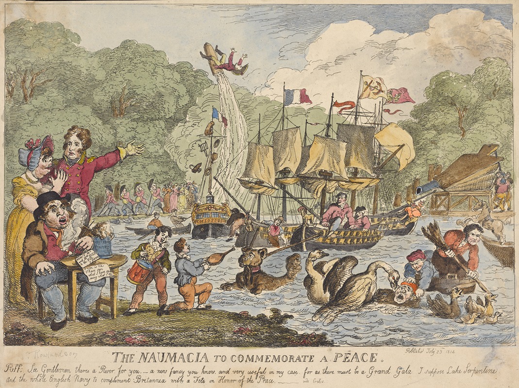 Thomas Rowlandson - The Naumacia to commemorate a peace