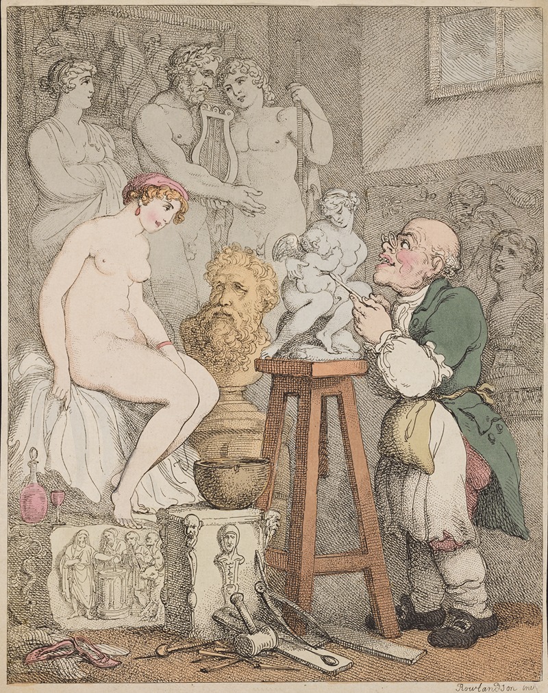 Thomas Rowlandson - The sculptor