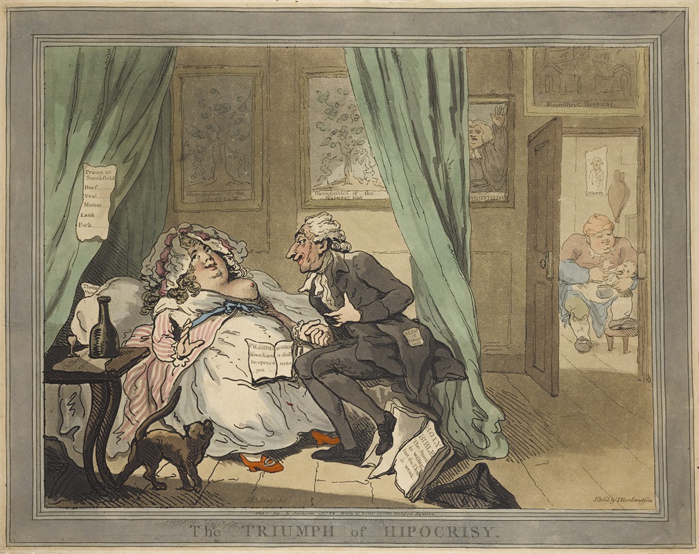 Thomas Rowlandson - The triumph of hipocrisy