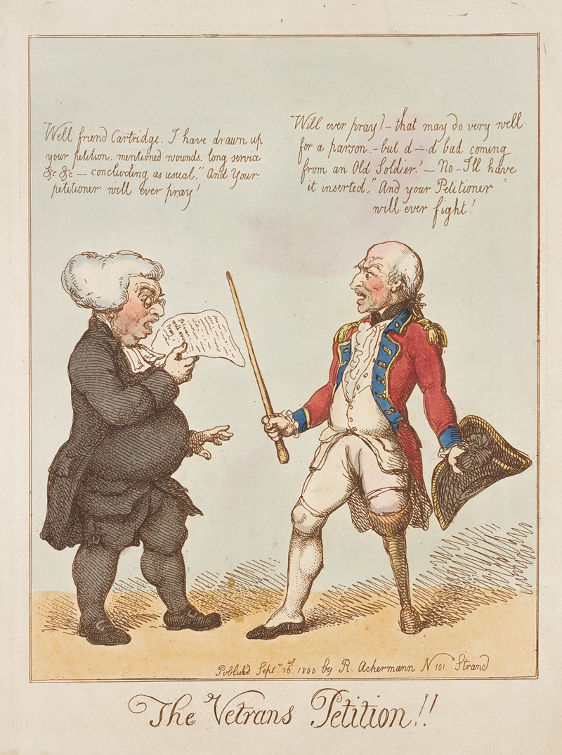 Thomas Rowlandson - The vetrans petition!!.