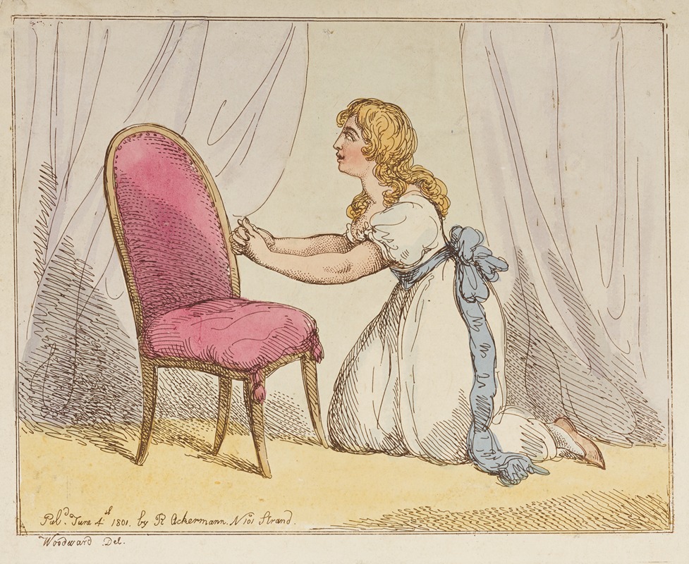 Thomas Rowlandson - The young maid’s prayer