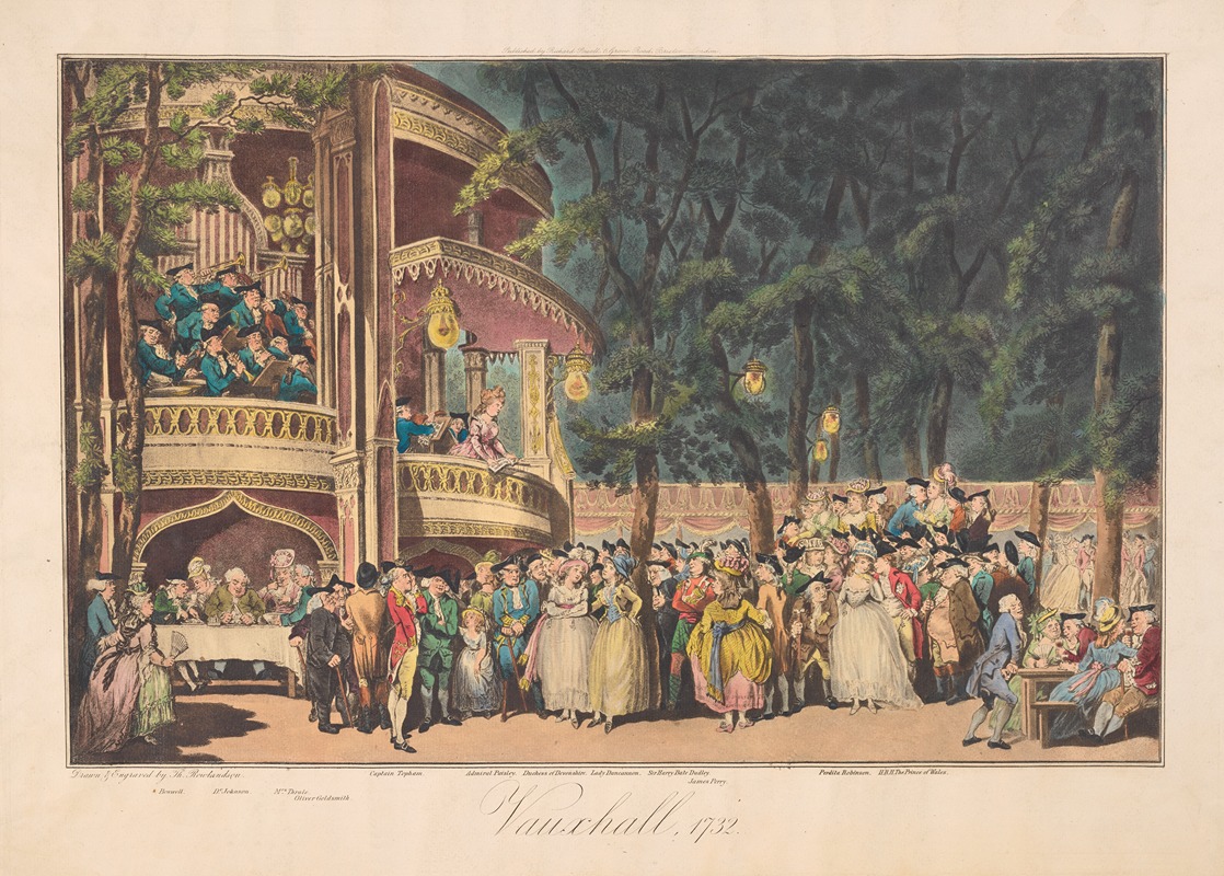 Thomas Rowlandson - Vauxhall, 1732