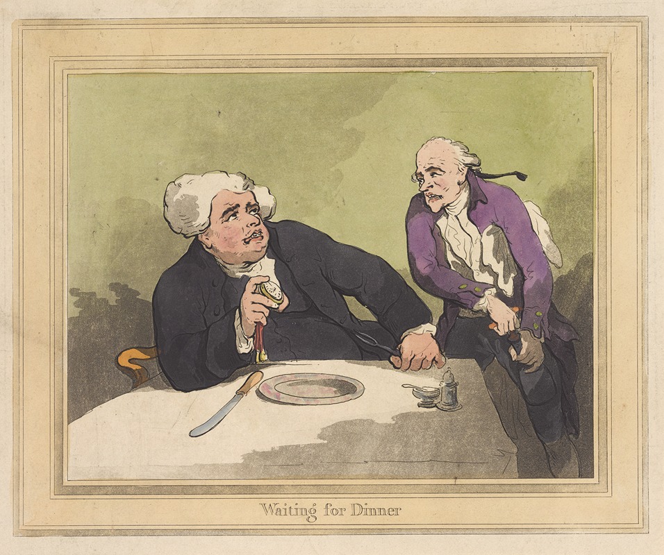 Thomas Rowlandson - Waiting for dinner