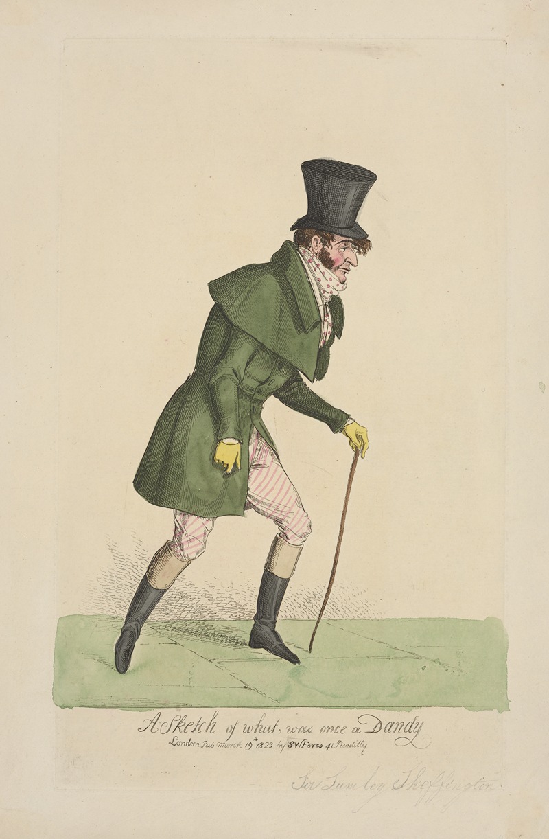 William Heath - A sketch of what, was once a dandy.