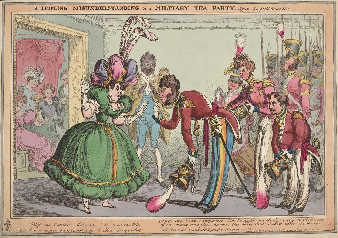 William Heath - A trifling misunderstanding or a military tea party. Effects of a field education.