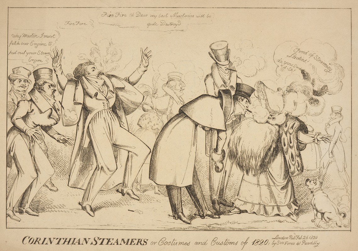 William Heath - Corinthian steamers or costumes and customs of 1820.