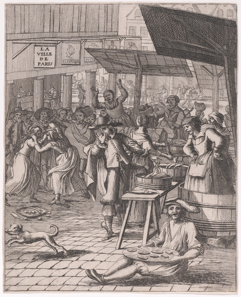 François Chauveau - A Fish Market