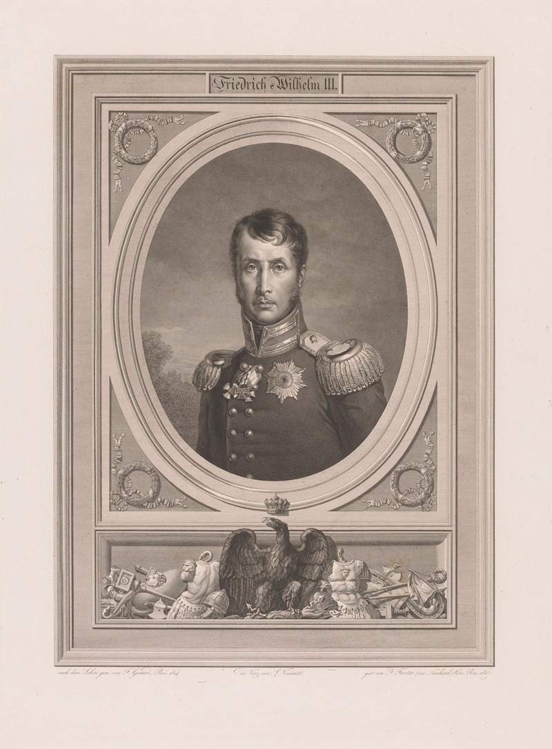 Francois Forster - Portrait of Frederick William III of Prussia