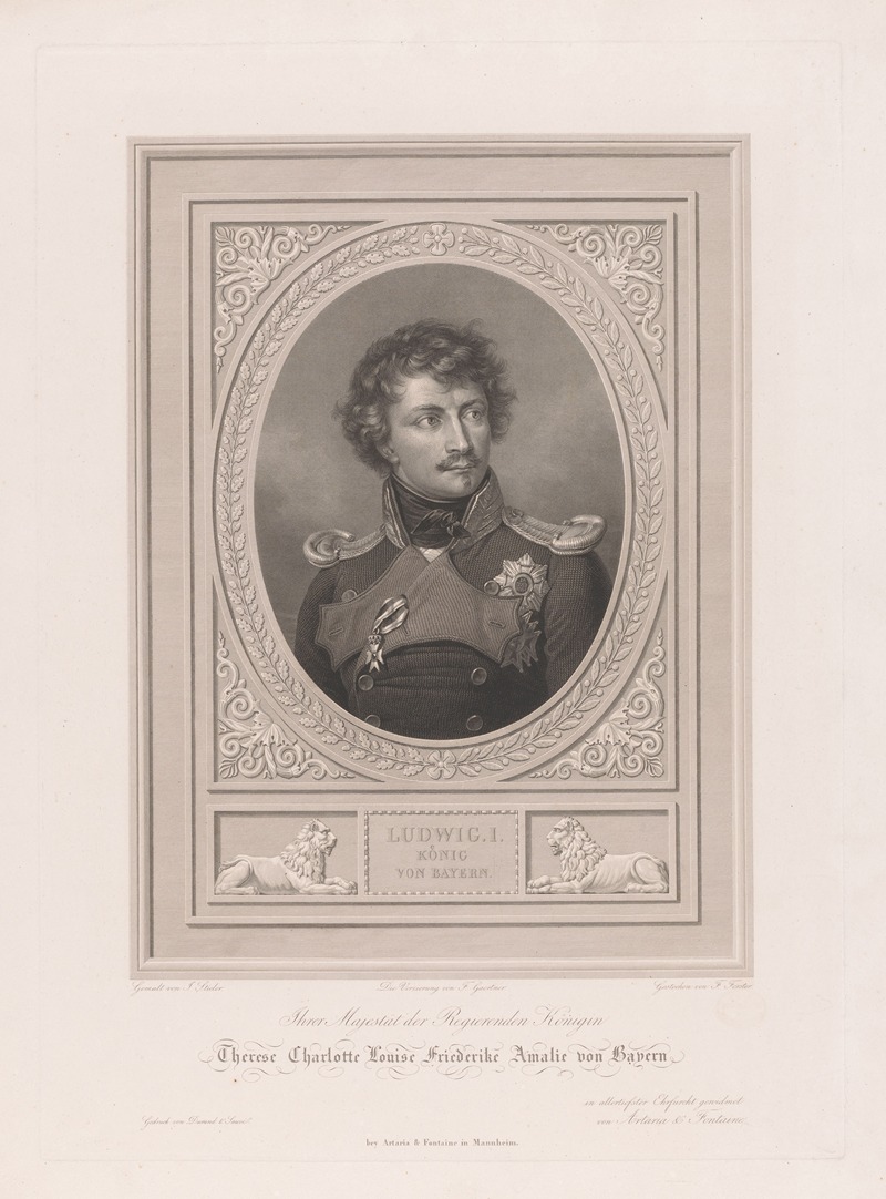 Francois Forster - Portrait of Ludwig I of Bavaria