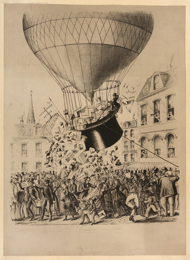 Gibson & Co. Lith - Balloon show bill