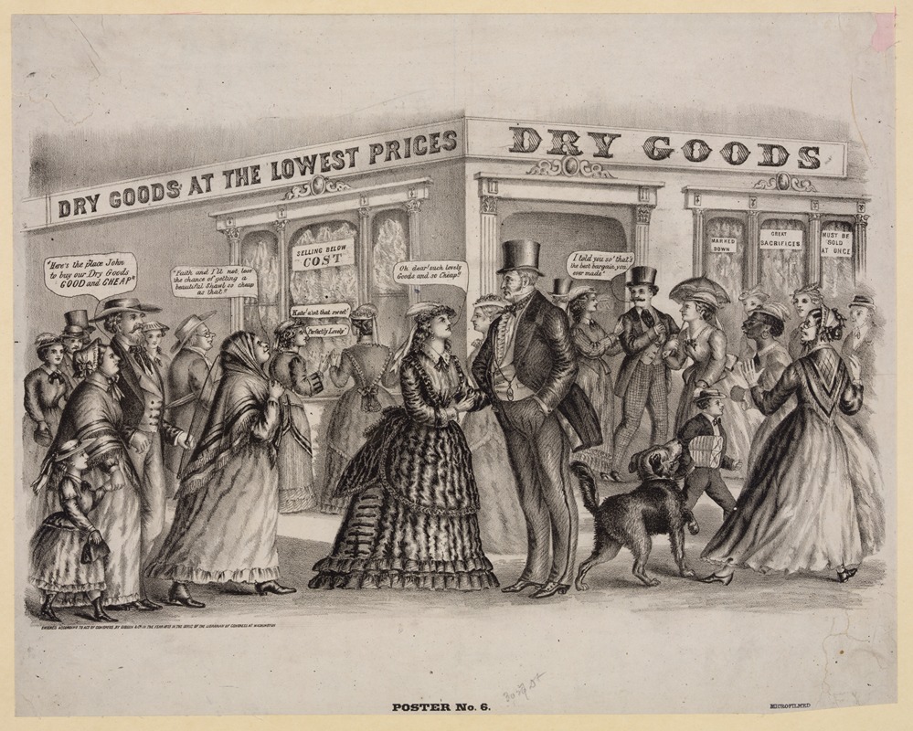 Gibson & Co. Lith - Dry goods. Poster no. 6