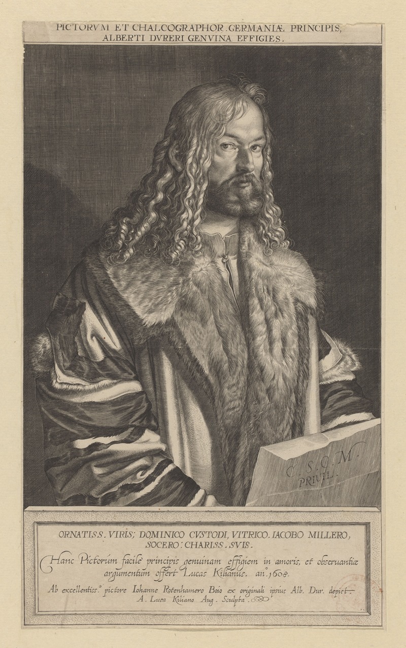 Lucas Kilian - Portrait of Albrecht Dürer