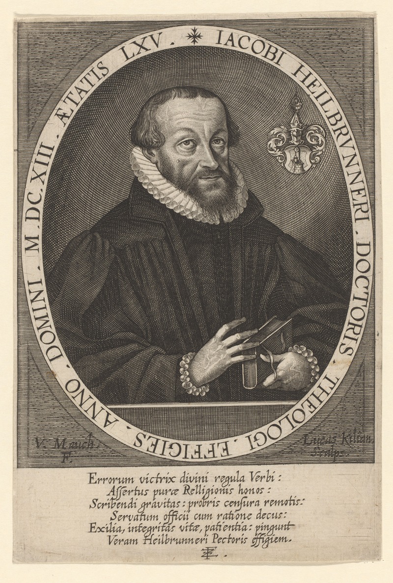 Lucas Kilian - Portrait of Jacob Heilbrunner at the age of 65