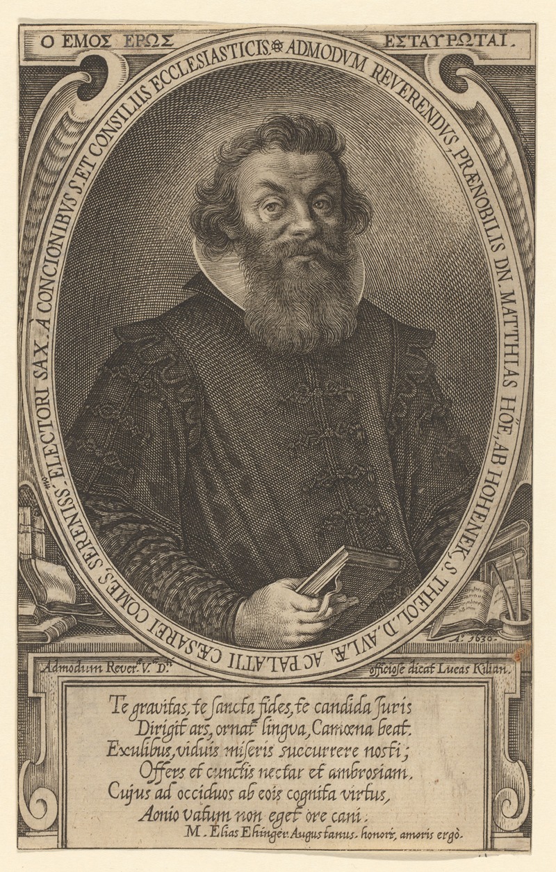 Lucas Kilian - Portrait of Matthias Hoë van Hoënegg