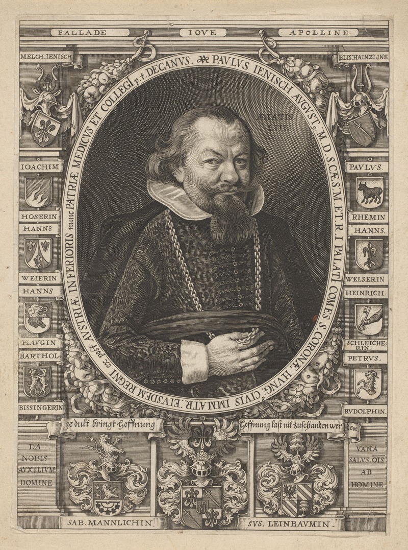 Lucas Kilian - Portrait of Paul Jenisch at the age of 53