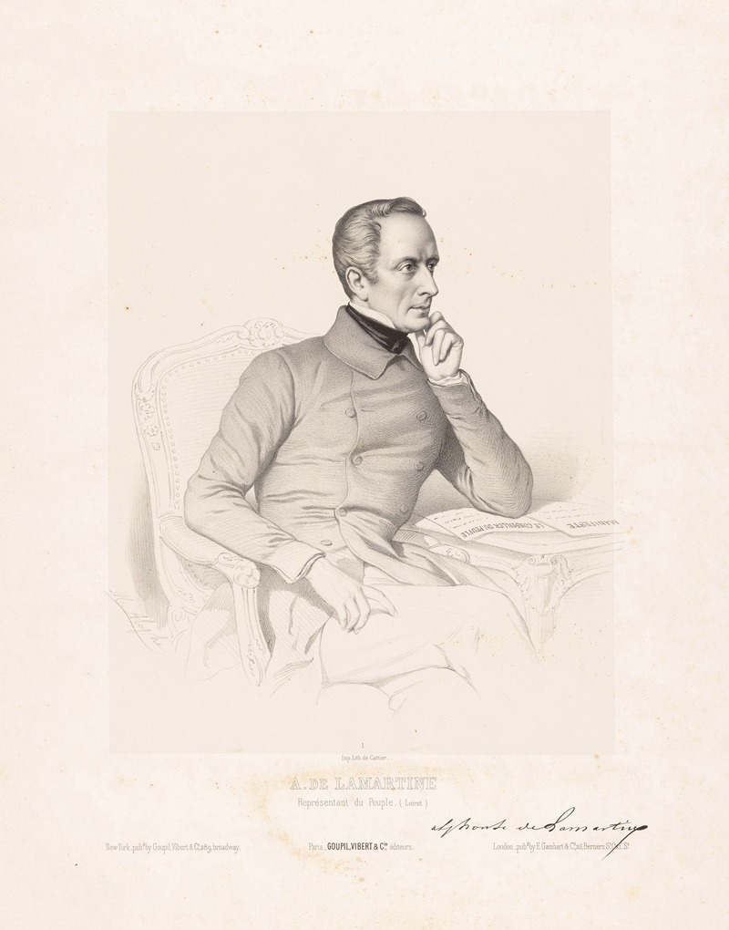 Marie-Alexandre Alophe - A. de Lamartine, Représentant du Peuple