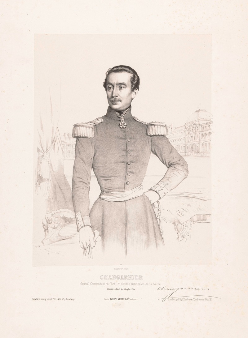 Marie-Alexandre Alophe - Changarnier. Général commandant en chef les gardes nationales de la Seine, représentant du peuple