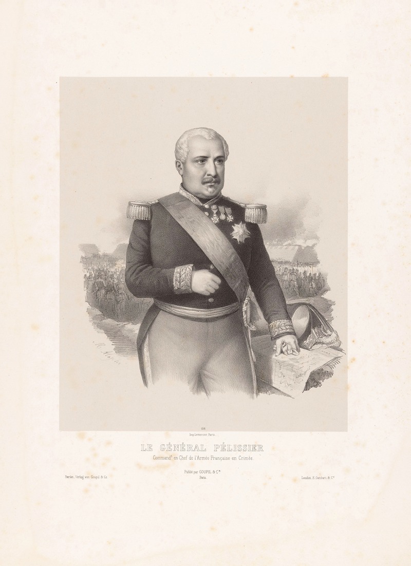 Marie-Alexandre Alophe - Le Général Pélissier, Command.t en Chef de l’Armée Française en Crimée