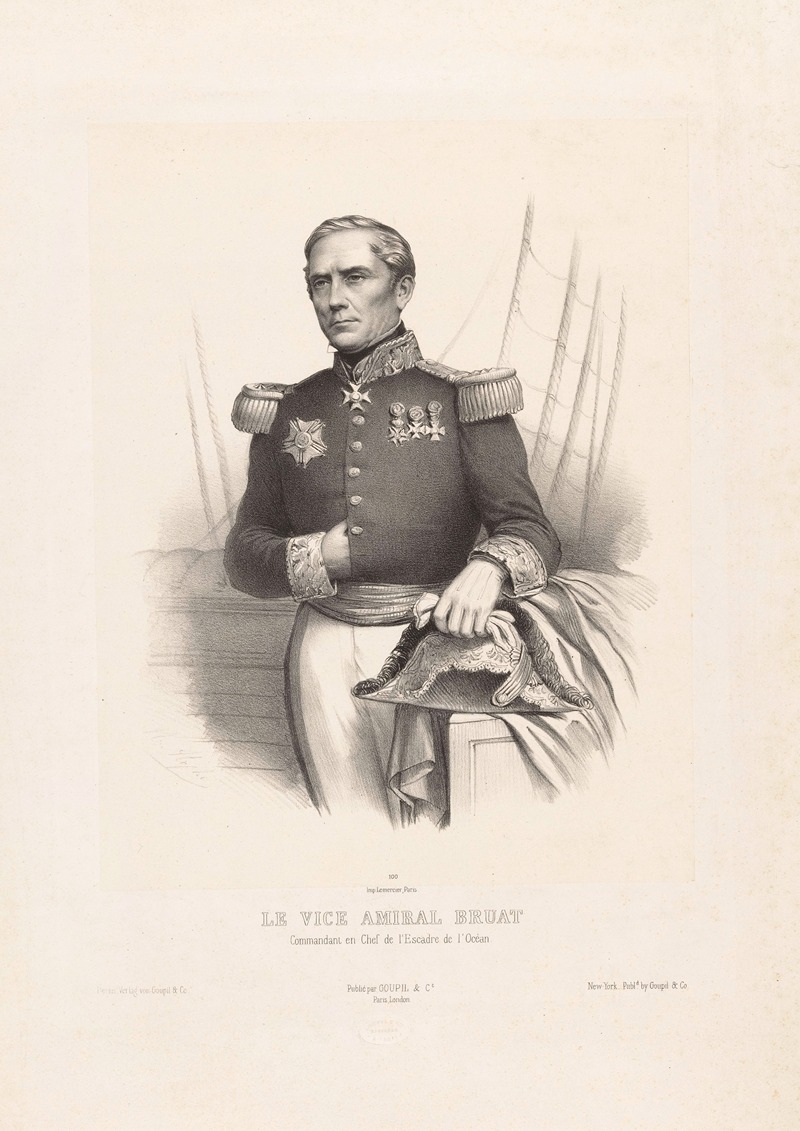 Marie-Alexandre Alophe - Le Vice Amiral Bruat, Commandant en Chef de l’Escadre de l’Océan