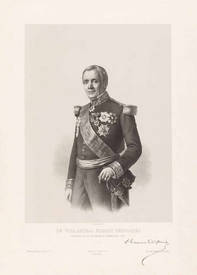 Marie-Alexandre Alophe - Le Vice-Amiral Romain Desfossés, Commandant en Chef de l’Escadre de la Méditerranée