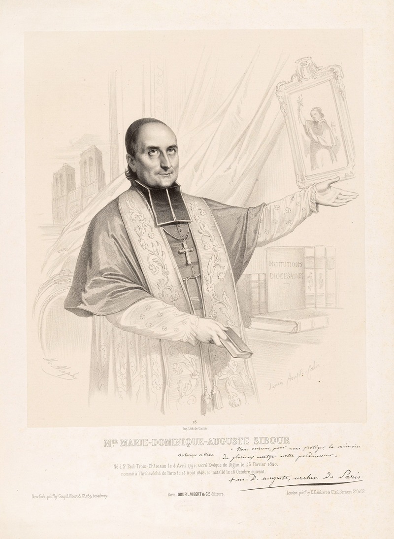 Marie-Alexandre Alophe - Mgr. Marie-Dominique-Auguste Sibour, Archevêque de Paris