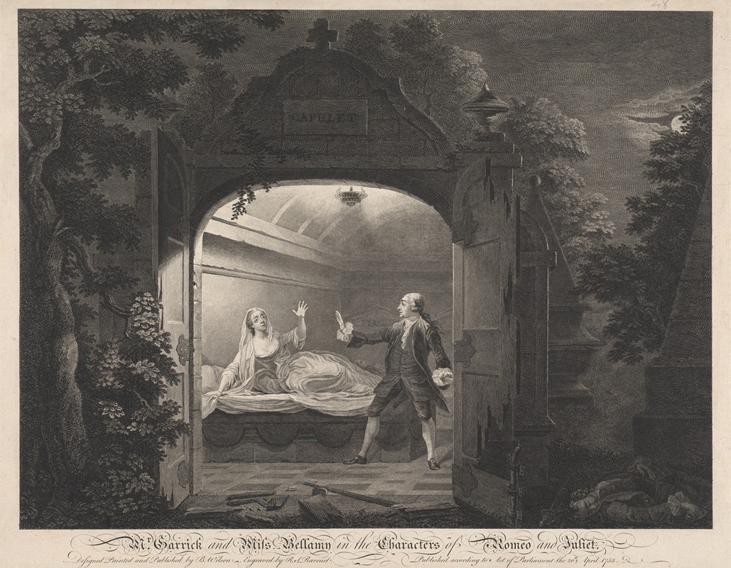 Simon François Ravenet - Mr. Garrick and Miss Bellamy in the Characters of Romeo and Juliet