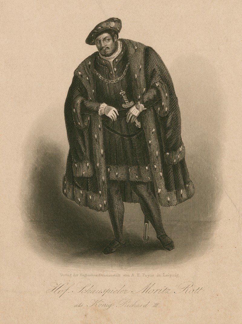 Albert Henry Payne - Hof.-Schauspieler Moritz Rott als König Richard III [in Shakespeare’s play, King Richard III]