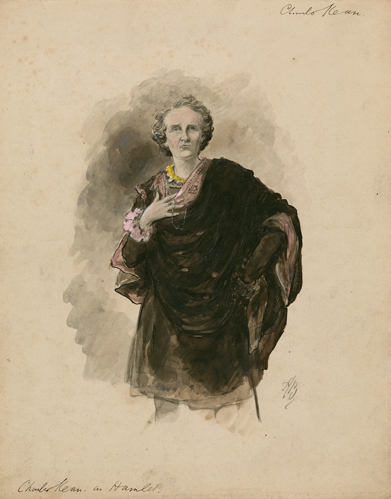 Alfred Bryan - Charles Kean as Hamlet