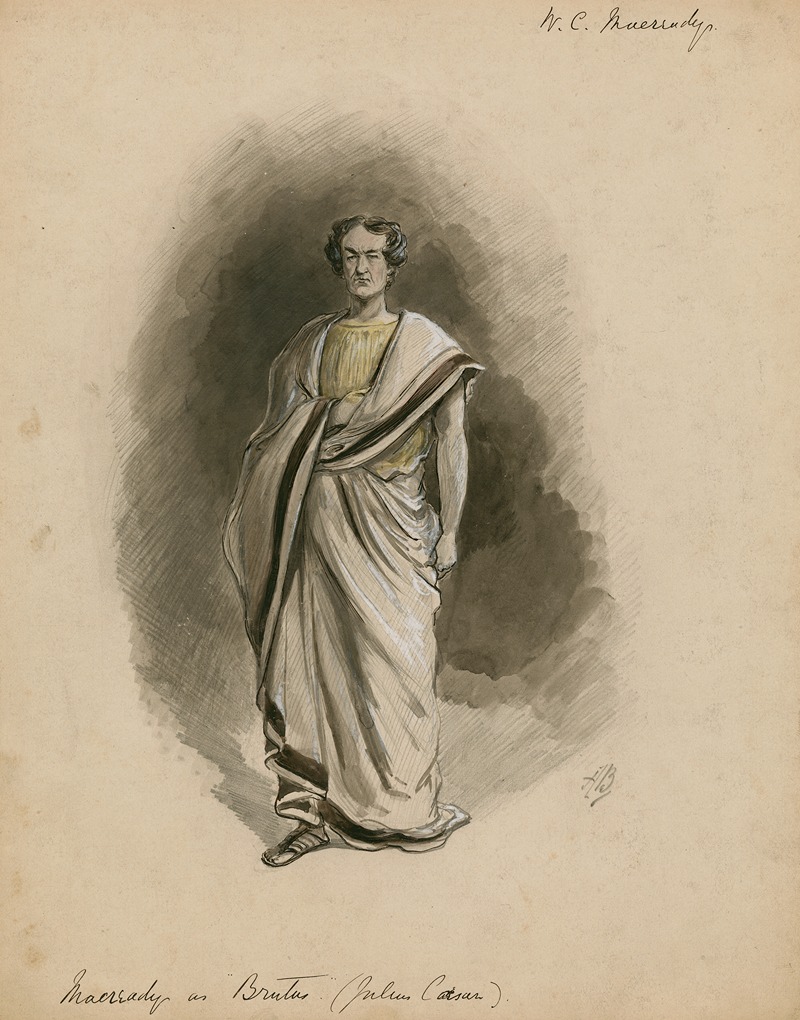 Alfred Bryan - Julius Caesar, Macready as Brutus