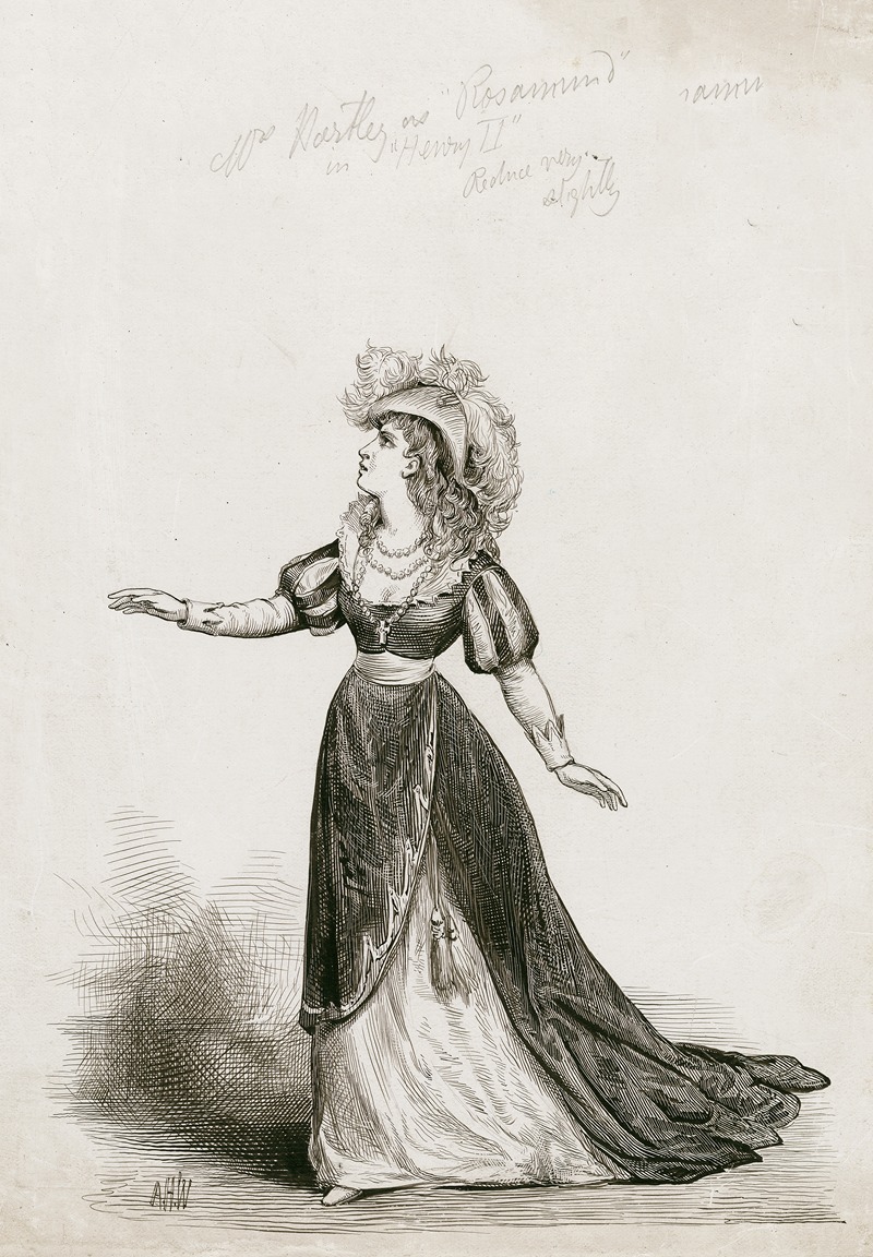 Alfred H. Wall - Mrs. Hartley as ‘Rosamund’ in ‘Henry II’