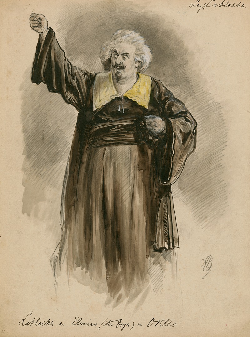 Anonymous - Luigi Lablache as Elmiro (the Doge) in Otello