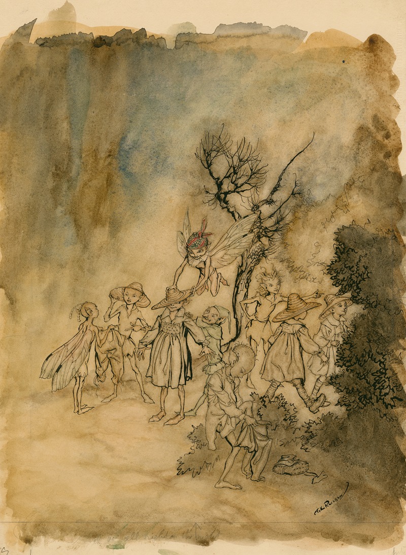 Arthur Rackham - Enter certain Reapers, properly habited