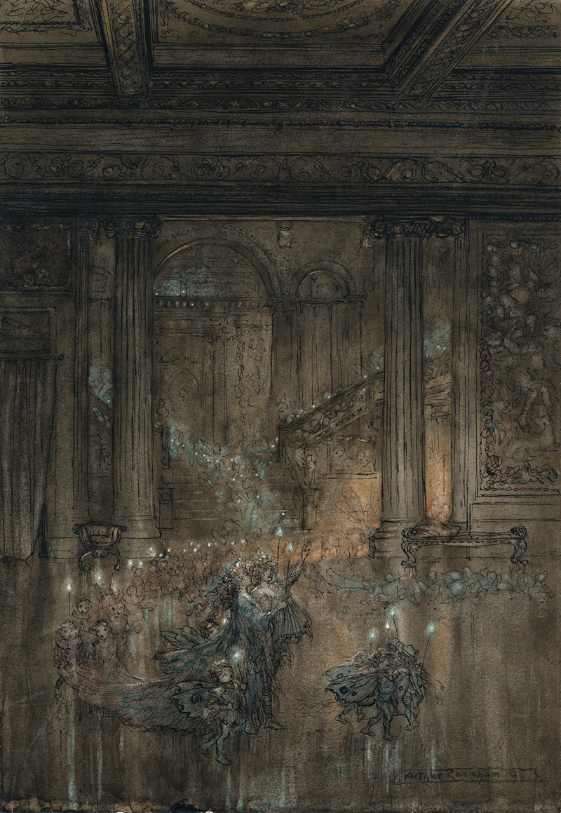 Arthur Rackham - Through the house give glimmering light