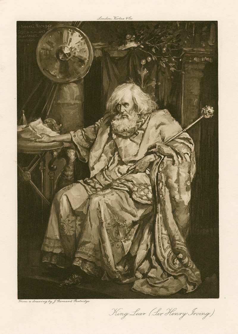 Bernard Partridge - King Lear (Sir Henry Irving)