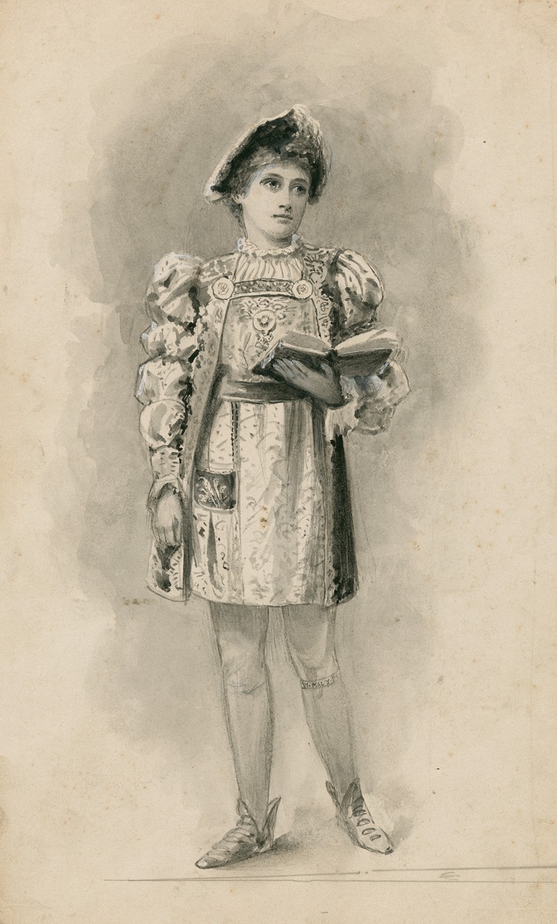 Bernard Partridge - Miss Bessie Hatton [as Hamlet]