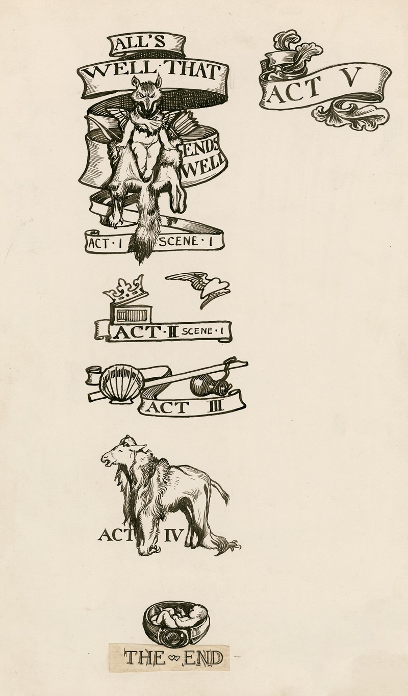 Byam Shaw - All’s well that ends well; Headings