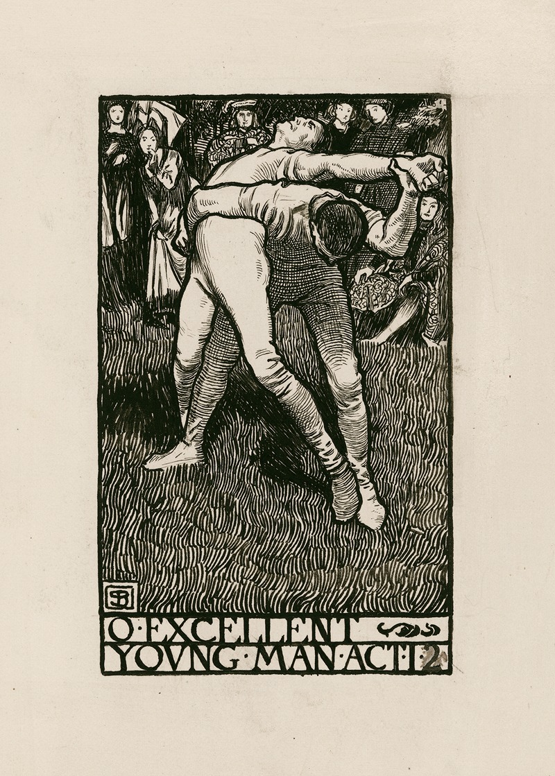 Byam Shaw - As you like it; O excellent young man Act 1.2