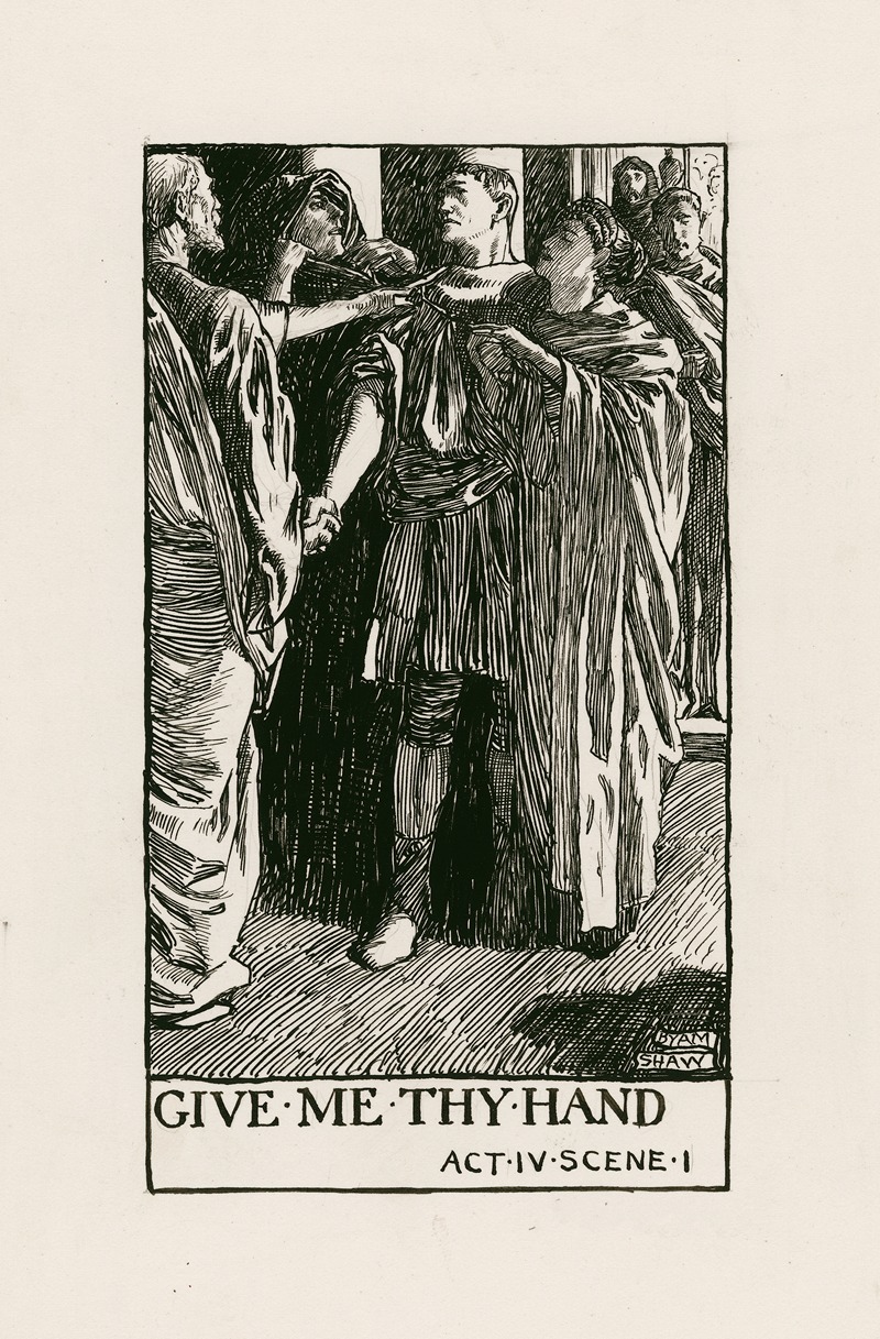 Byam Shaw - Coriolanus; Give me thy hand Act IV Scene I