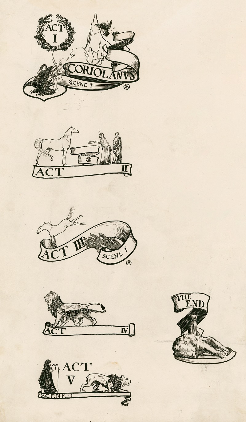 Byam Shaw - Coriolanus; Headings