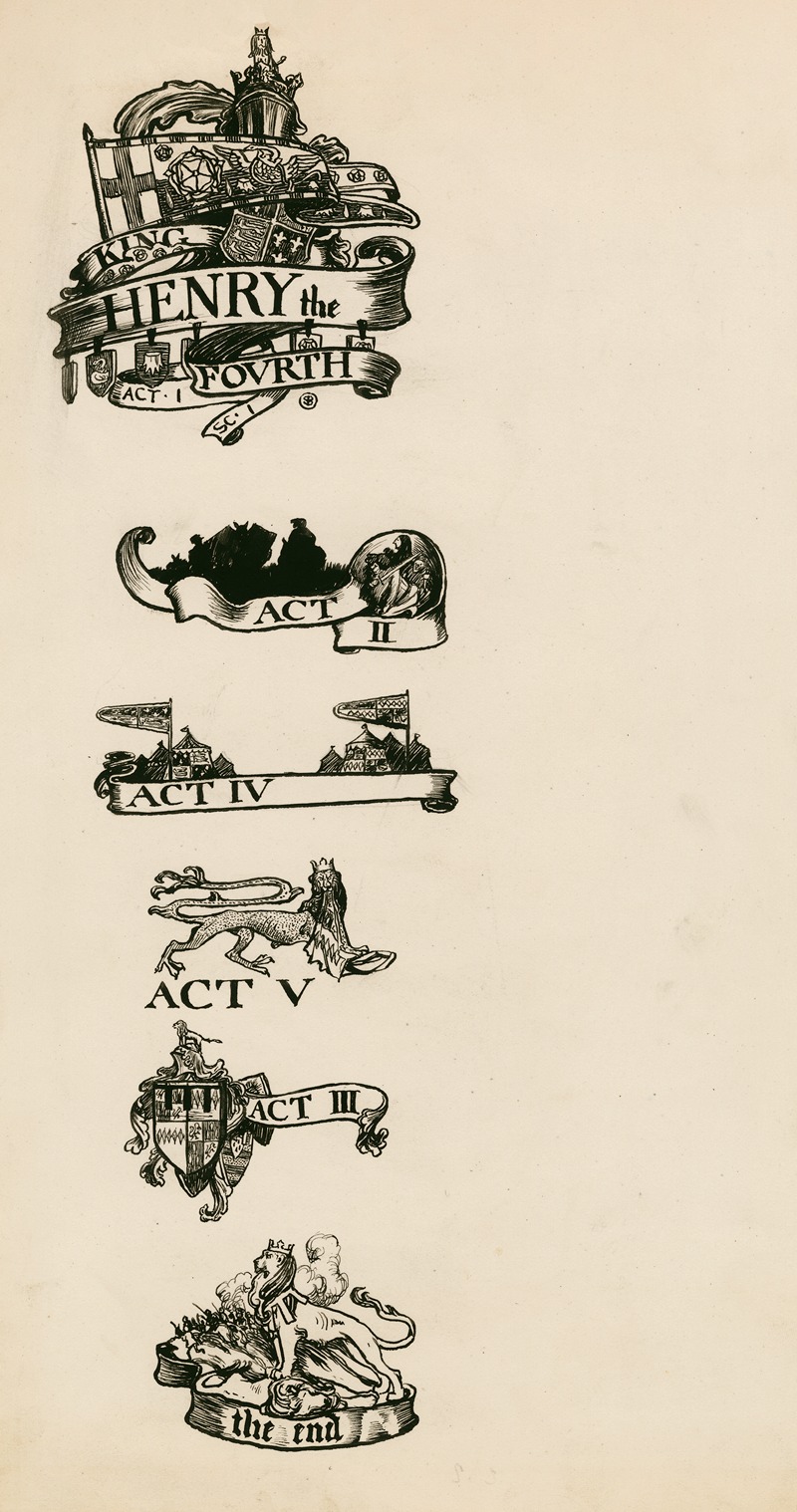 Byam Shaw - Henry IV, part 1; Headings