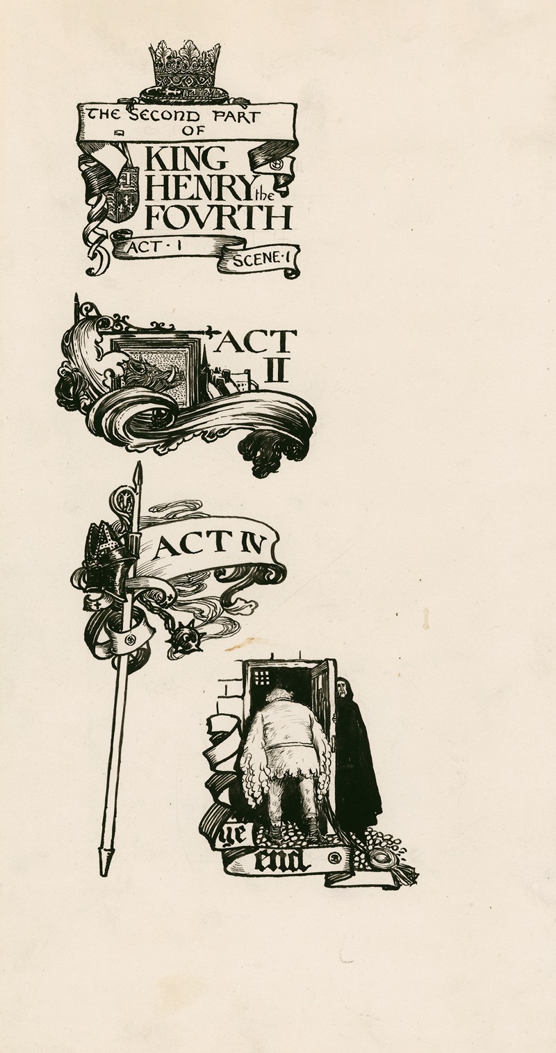 Byam Shaw - Henry IV, part 2; Headings