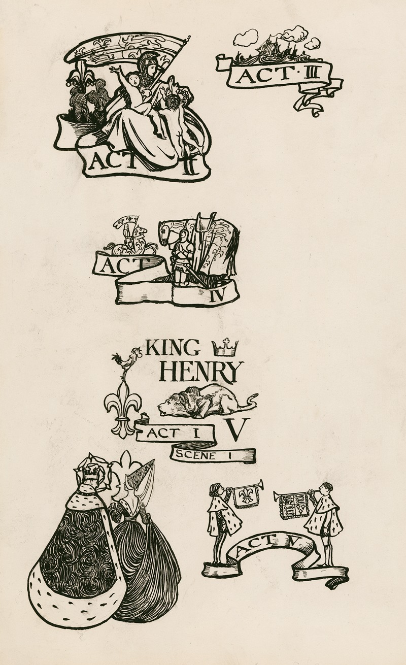 Byam Shaw - King Henry V; Headings