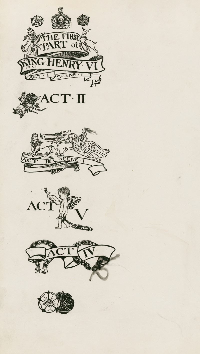 Byam Shaw - King Henry VI, part 1; Headings