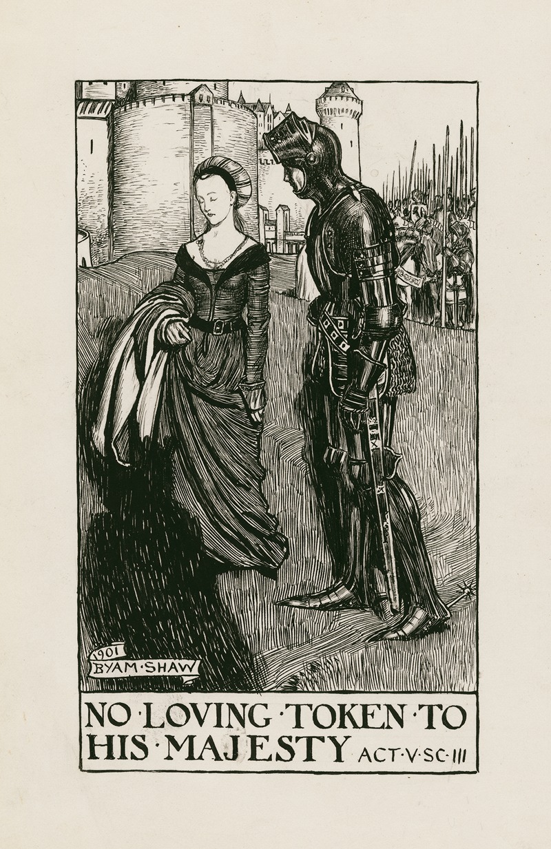 Byam Shaw - King Henry VI, part 1; No loving token to his majesty Act V Scene III