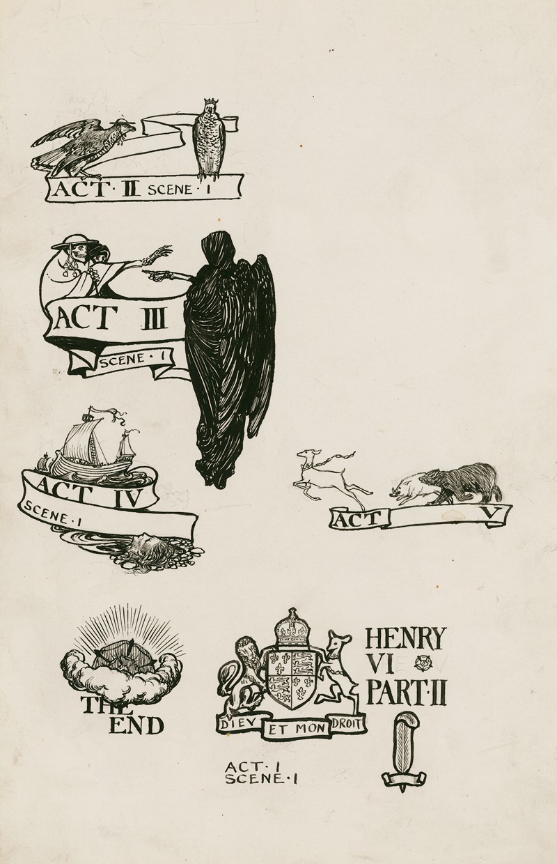 Byam Shaw - King Henry VI, part 2; Headings